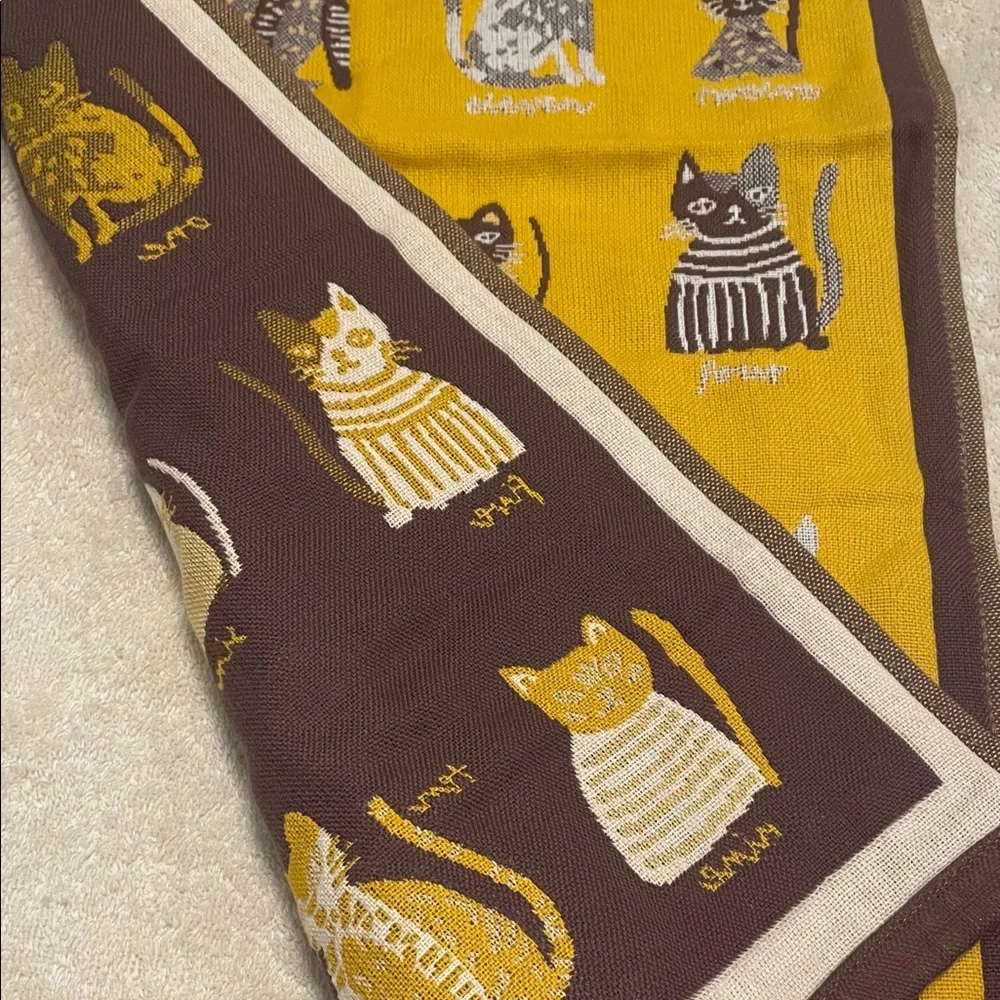 Shmily Towel Cat Print Towel Set